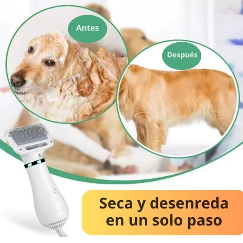 PETSECA PRO™ - Secador con Cepillo 2 en 1