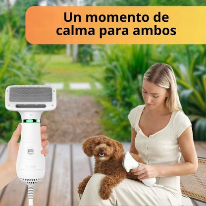 PETSECA PRO™ - Secador con Cepillo 2 en 1