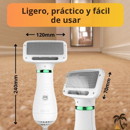 PETSECA PRO™ - Secador con Cepillo 2 en 1